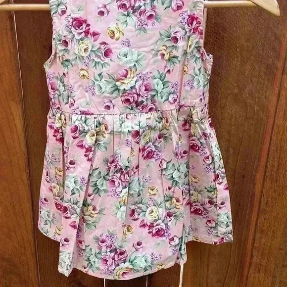 NWOT Pink Floral Girls Dress - Picture 2 of 7